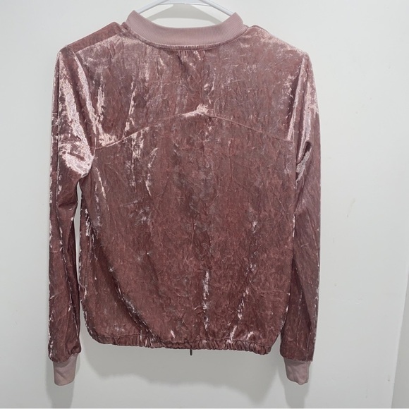 Socialite Crushed Velvet Pink Jacket Women’s Small 🌟 - Picture 5 of 5